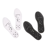 Max 1 Pair Memory Foam Shoe Inserts Massage Insole Cushion for Women Men White