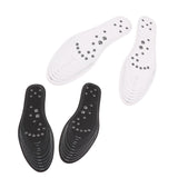 Max 1 Pair Memory Foam Shoe Inserts Massage Insole Cushion for Women Men White