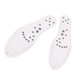 Max 1 Pair Memory Foam Shoe Inserts Massage Insole Cushion for Women Men White