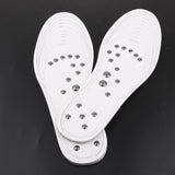 Max 1 Pair Memory Foam Shoe Inserts Massage Insole Cushion for Women Men White