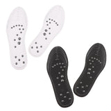 Max 1 Pair Memory Foam Shoe Inserts Massage Insole Cushion for Women Men White