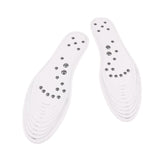 Max 1 Pair Memory Foam Shoe Inserts Massage Insole Cushion for Women Men White