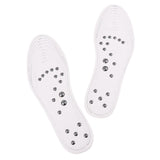 Max 1 Pair Memory Foam Shoe Inserts Massage Insole Cushion for Women Men White