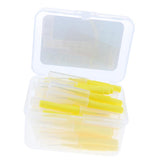 Maxbell 40 Pieces/ Box Dental Interdental Brush Tooth Pick Flosser Toothpick Sticks  Yellow 0.4mm