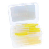 Maxbell 40 Pieces/ Box Dental Interdental Brush Tooth Pick Flosser Toothpick Sticks  Yellow 0.4mm