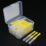 Maxbell 40 Pieces/ Box Dental Interdental Brush Tooth Pick Flosser Toothpick Sticks  Yellow 0.4mm