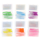 Maxbell 40 Pieces/ Box Dental Interdental Brush Tooth Pick Flosser Toothpick Sticks  Yellow 0.4mm