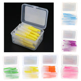 Maxbell 40 Pieces/ Box Dental Interdental Brush Tooth Pick Flosser Toothpick Sticks  Yellow 0.4mm