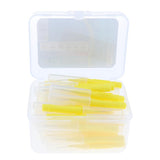 Maxbell 40 Pieces/ Box Dental Interdental Brush Tooth Pick Flosser Toothpick Sticks  Yellow 0.4mm