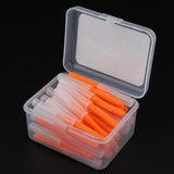 Maxbell 40 Pieces/ Box Dental Interdental Brush Tooth Pick Flosser Toothpick Sticks  Orange 0.6mm