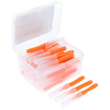Maxbell 40 Pieces/ Box Dental Interdental Brush Tooth Pick Flosser Toothpick Sticks  Orange 0.6mm