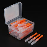 Maxbell 40 Pieces/ Box Dental Interdental Brush Tooth Pick Flosser Toothpick Sticks  Orange 0.6mm