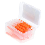 Maxbell 40 Pieces/ Box Dental Interdental Brush Tooth Pick Flosser Toothpick Sticks  Orange 0.6mm