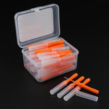 Maxbell 40 Pieces/ Box Dental Interdental Brush Tooth Pick Flosser Toothpick Sticks  Orange 0.6mm