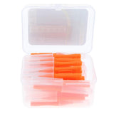 Maxbell 40 Pieces/ Box Dental Interdental Brush Tooth Pick Flosser Toothpick Sticks  Orange 0.6mm