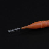 Maxbell 40 Pieces/ Box Dental Interdental Brush Tooth Pick Flosser Toothpick Sticks  Orange 0.6mm