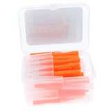 Maxbell 40 Pieces/ Box Dental Interdental Brush Tooth Pick Flosser Toothpick Sticks  Orange 0.6mm