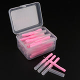 Maxbell 40 Pieces/ Box Dental Interdental Brush Tooth Pick Flosser Toothpick Sticks  Pink 0.7mm