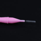 Maxbell 40 Pieces/ Box Dental Interdental Brush Tooth Pick Flosser Toothpick Sticks  Pink 0.7mm