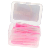 Maxbell 40 Pieces/ Box Dental Interdental Brush Tooth Pick Flosser Toothpick Sticks  Pink 0.7mm