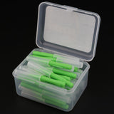 Maxbell 40 Pieces/ Box Dental Interdental Brush Tooth Pick Flosser Toothpick Sticks  Green 0.8mm