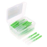 Maxbell 40 Pieces/ Box Dental Interdental Brush Tooth Pick Flosser Toothpick Sticks  Green 0.8mm