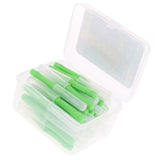 Maxbell 40 Pieces/ Box Dental Interdental Brush Tooth Pick Flosser Toothpick Sticks  Green 0.8mm