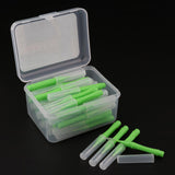 Maxbell 40 Pieces/ Box Dental Interdental Brush Tooth Pick Flosser Toothpick Sticks  Green 0.8mm