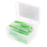 Maxbell 40 Pieces/ Box Dental Interdental Brush Tooth Pick Flosser Toothpick Sticks  Green 0.8mm