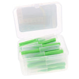 Maxbell 40 Pieces/ Box Dental Interdental Brush Tooth Pick Flosser Toothpick Sticks  Green 0.8mm