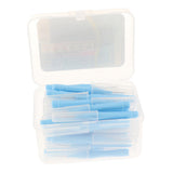 Maxbell 40 Pieces/ Box Dental Interdental Brush Tooth Pick Flosser Toothpick Sticks  Blue 1mm