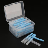 Maxbell 40 Pieces/ Box Dental Interdental Brush Tooth Pick Flosser Toothpick Sticks  Blue 1mm