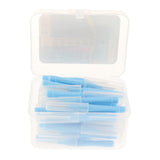 Maxbell 40 Pieces/ Box Dental Interdental Brush Tooth Pick Flosser Toothpick Sticks  Blue 1mm