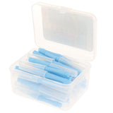 Maxbell 40 Pieces/ Box Dental Interdental Brush Tooth Pick Flosser Toothpick Sticks  Blue 1mm