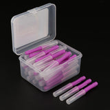 Maxbell 40 Pieces/ Box Dental Interdental Brush Tooth Pick Flosser Toothpick Sticks  Purple 1.5mm