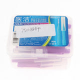 Maxbell 40 Pieces/ Box Dental Interdental Brush Tooth Pick Flosser Toothpick Sticks  Purple 1.5mm