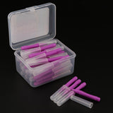 Maxbell 40 Pieces/ Box Dental Interdental Brush Tooth Pick Flosser Toothpick Sticks  Purple 1.5mm