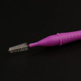 Maxbell 40 Pieces/ Box Dental Interdental Brush Tooth Pick Flosser Toothpick Sticks  Purple 1.5mm
