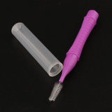 Maxbell 40 Pieces/ Box Dental Interdental Brush Tooth Pick Flosser Toothpick Sticks  Purple 1.5mm