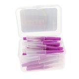 Maxbell 40 Pieces/ Box Dental Interdental Brush Tooth Pick Flosser Toothpick Sticks  Purple 1.5mm