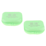 Maxbell 2 Denture Storage Container Mouth Guard Case Orthodontic Retainer Box Green - Aladdin Shoppers