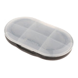 Pill Box Medicine Organizer Container Case Storage Holder for Purse Black