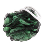 Max Bath Sponge Puff Mesh Brush Ball Exfoliating Body Scrubber Ball Black-Green