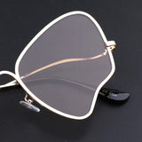 Max Resin Frame Sunglasses Travel Party Eyeglasses For Women Men Champagne