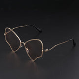 Max Resin Frame Sunglasses Travel Party Eyeglasses For Women Men Champagne