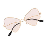 Max Resin Frame Sunglasses Travel Party Eyeglasses For Women Men Champagne