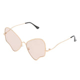 Max Resin Frame Sunglasses Travel Party Eyeglasses For Women Men Champagne