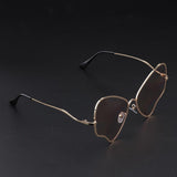 Max Resin Frame Sunglasses Travel Party Eyeglasses For Women Men Champagne