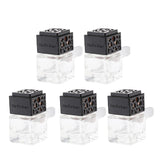 5Pcs 6ML Car Perfume Bottle Essential Oil Fragrance Diffuser Vials Black