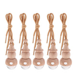 Max 5 Pieces Cute Refillable Car Decor Perfume Bottle Pendants Bottle Snowman